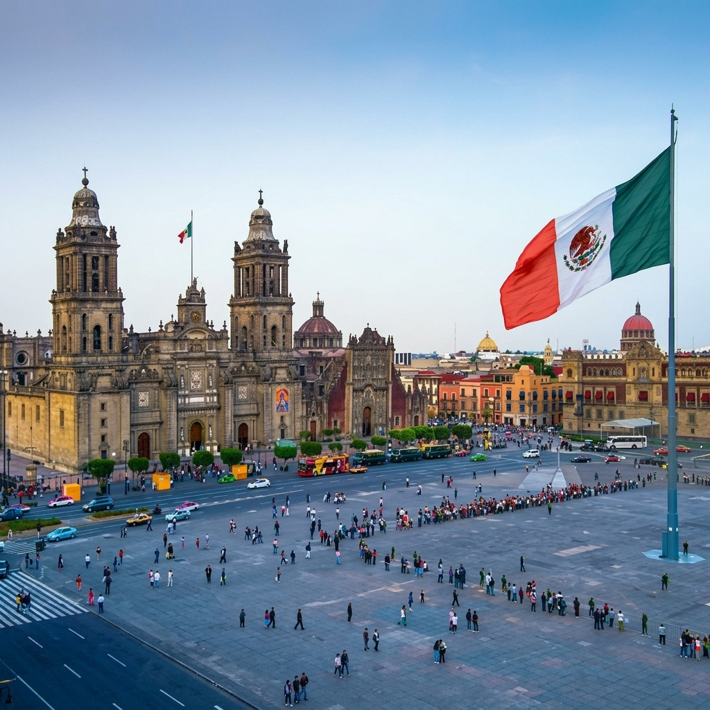 Zócalo e Catedral Metropolitana, Cidade do México